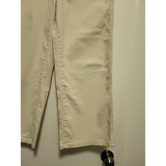 LEVIS Womens  Mile High Cropped Wide Leg  Button Fly Jeans Size 28 Off White - Picture 3 of 6
